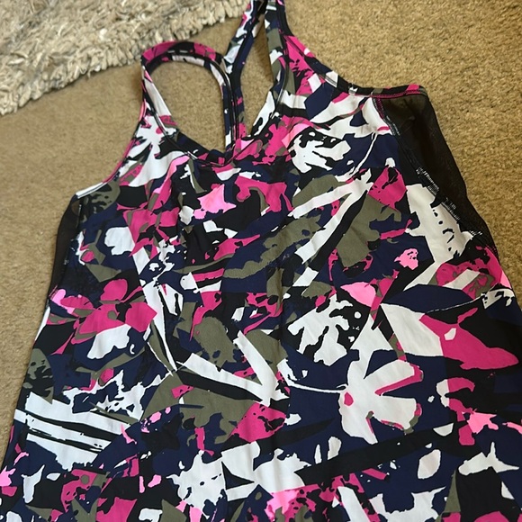 LULULEMON Fast Lane Singlet Pop Cut Boom Juice Multi / Black - Picture 10 of 15